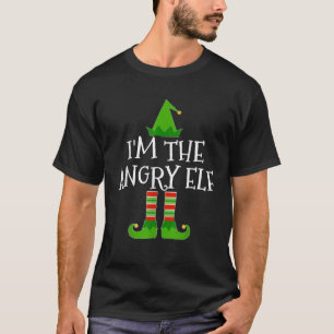 Ik ben de Angry Elf Matching Familie Kerstmis T-shirt