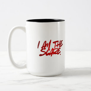 IK BEN DE ANGST – Koffie- en Theemok met een Vette Tweekleurige Koffiemok