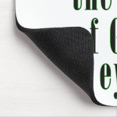 Ik ben de appel van Gods ogen in groen Muismat (Hoek)