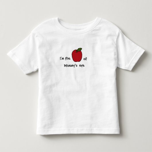 Ik ben de appel van mama's ogen - (of oma, papa) kinder shirts (Voorkant)