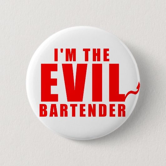 Ik ben de Avil Bartender Ronde Button 5,7 Cm (Voorkant)