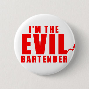 Ik ben de Avil Bartender Ronde Button 5,7 Cm