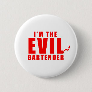Ik ben de Avil Bartender Ronde Button 5,7 Cm