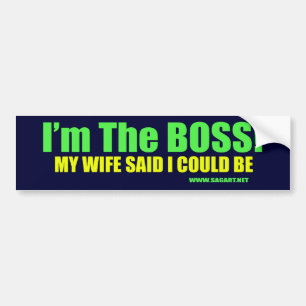 Ik ben de Baas Bumpersticker