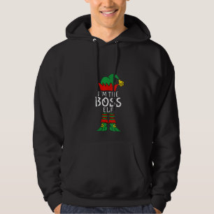 Ik ben de baas Elf Matching Family Group Chri Hoodie