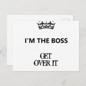 Ik ben de baas, ga er over, Briefkaart (Voorkant / Achterkant)