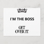 Ik ben de baas, ga er over, Briefkaart (Voorkant)