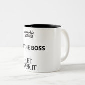 Ik ben de baas, ga er over, Mok (Voorkant rechts)