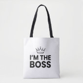 Ik ben de baas Grappige moeder Tote Bag (Voorkant)