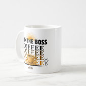 Ik ben de baas koffie koffiemok (Voorkant links)