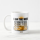 Ik ben de baas koffie koffiemok (Links)