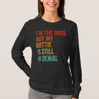 Ik ben de baas, maar mijn rottie is nog steeds in t-shirt