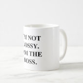 Ik ben de baas. Mok (Voorkant rechts)