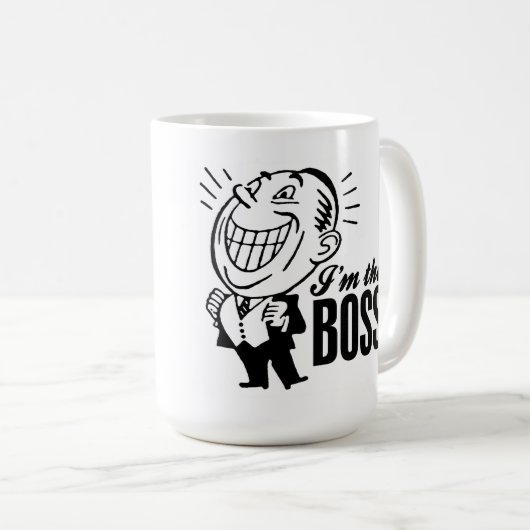 Ik ben de baas. Mok (Voorkant rechts)