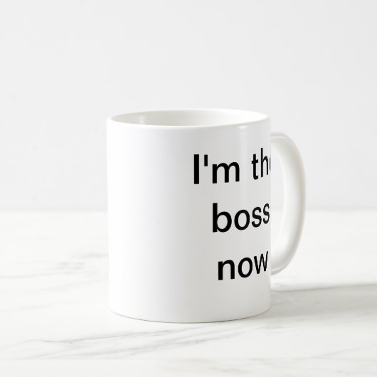 Ik ben de baas nu mok (Voorkant rechts)