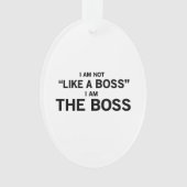 Ik ben de baas ornament (voorkant)