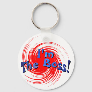 Ik ben de baas sleutelhanger