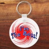 Ik ben de baas sleutelhanger (Voorkant)