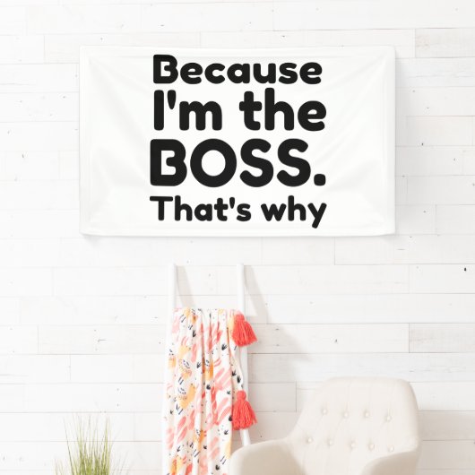 Ik ben de baas spandoek (Insitu)