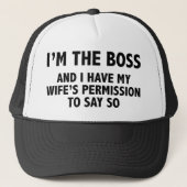 Ik ben de baas trucker pet (Voorkant)