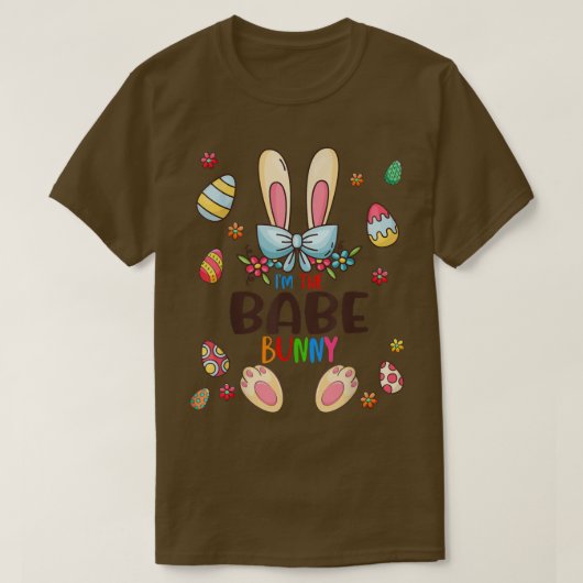 Ik ben de baby Bunny Easter Day Matching Family Eg T-shirt (Design voorkant)