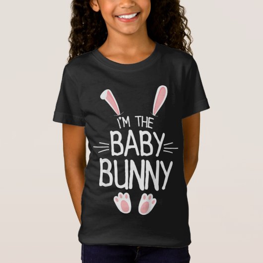 Ik ben de Baby Bunny Kinder Schattigee bijpassende T-shirt (Voorkant)
