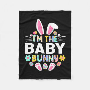 Ik ben de baby Bunny Pasen Dag Familie Fleece Deken