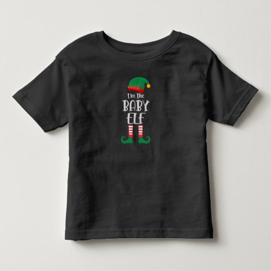 Ik ben de Baby Elf die Kerstmis aanpast Kinder Shirts (Voorkant)