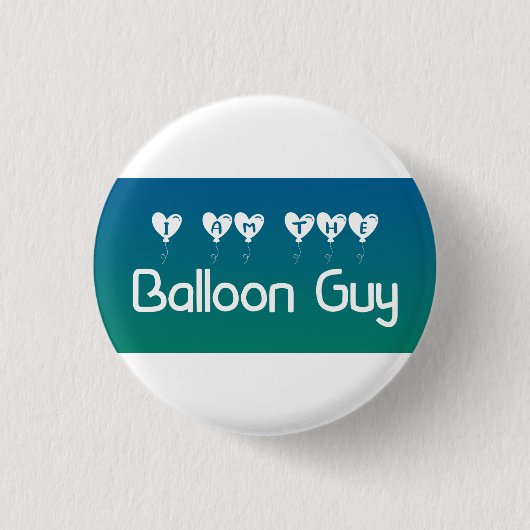 Ik ben de Ballon Guy Pin-on Button (Voorkant)