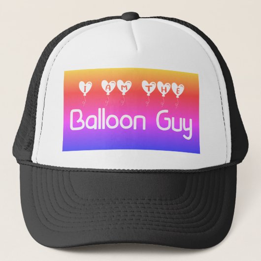 Ik Ben De Ballonman Truckerhoed Trucker Pet (Voorkant)