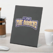 IK BEN DE BANKIE RECLAMEBORD MET VOETSTUK (Insitu)