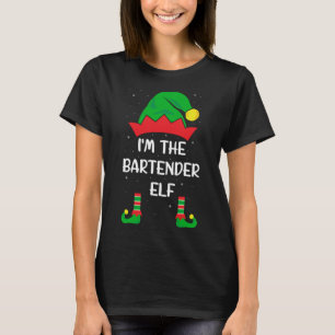 Ik ben de Bartender Elf Funny KerstBartending B T-shirt