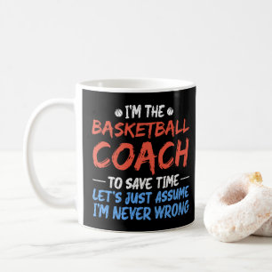 Ik ben de basketbalcoach om tijd te besparen Cool  Koffiemok