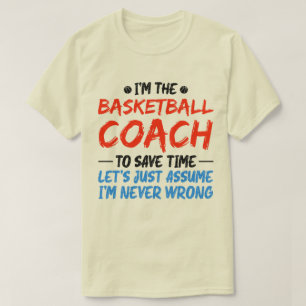 Ik ben de basketbalcoach  Trainer Sports T-shirt