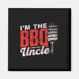 Ik ben de BBQ Uncle Meat Barbecue Grill Grilling B Magneet
