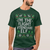 Ik ben de begeleider Elf Funny Ugly Kerstmis T-shirt (Voorkant)