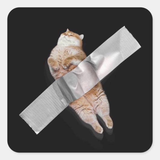 Ik ben de beste banaan! vierkante sticker (Voorkant)