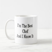 Ik ben de beste chef en ik weet het. koffiemok (Links)