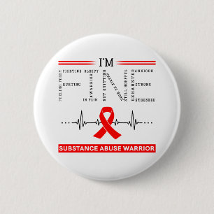Ik ben de beste dader van misbruik. ronde button 5,7 cm