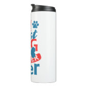 Ik ben de beste hondenwandelaar ooit zomer thermosbeker (Geroteerd rechts)