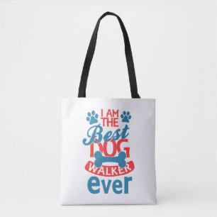 Ik ben de beste hondenwandelaar ooit zomer tote bag