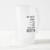 Ik ben de beste man matglas bierpul (Voorkant rechts)