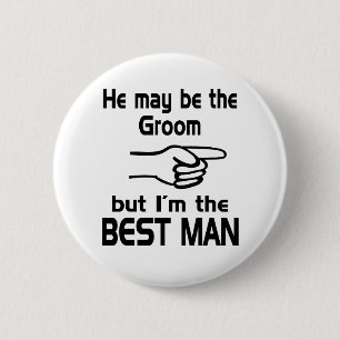 Ik ben de beste man ronde button 5,7 cm