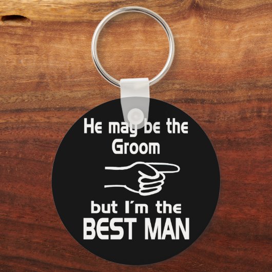 Ik ben de beste man sleutelhanger (Voorkant)