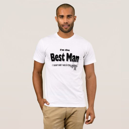 Ik ben de beste man t-shirt (Voorkant volledig)