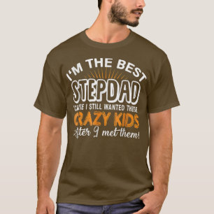 Ik ben de beste stap die papa Kinder Vaderdag Gif  T-shirt