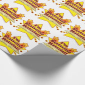 Ik ben de beste verkoper en vun koel auteur slogan cadeaupapier (Hoek)