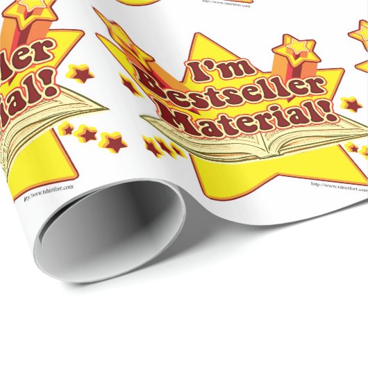 Ik ben de beste verkoper en vun koel auteur slogan cadeaupapier (Rol Hoek)