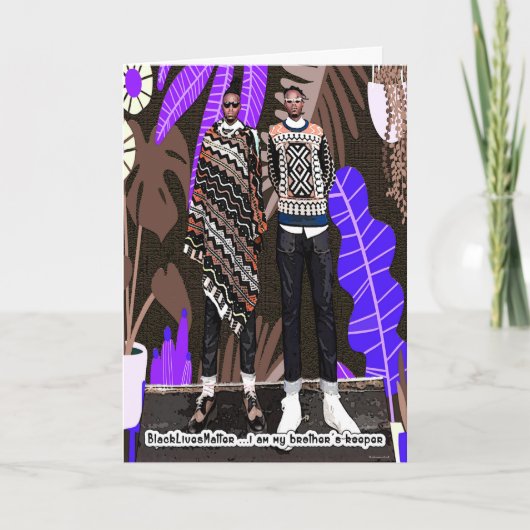 Ik ben de bewaarder van mijn broer kaart (Voorkant)