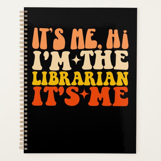Ik ben de bibliothecaris Ik ben de grappige biblio Planner (Voorkant)